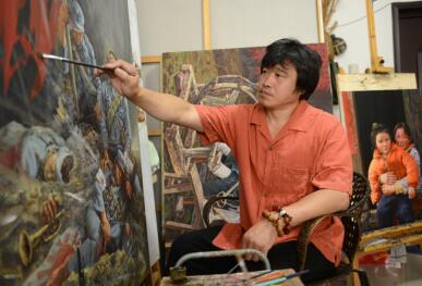 大自然的本真是赋予作品生命力的源泉--访著名画家靳军